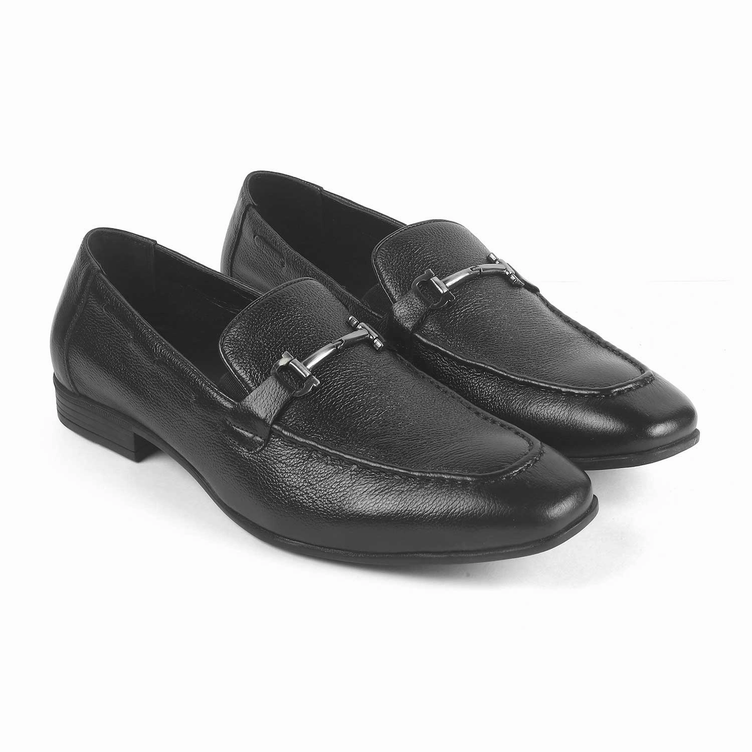 Tresmode Obaa Black Men's Leather Loafers Clark Loafers