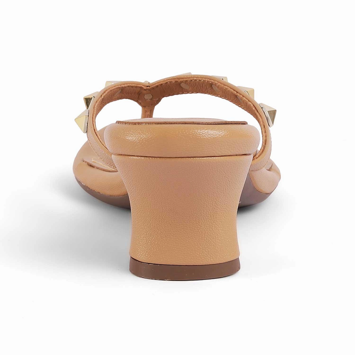 Tresmode Pugstud Beige Women's Dress Heel Sandals Resort Costa Rica