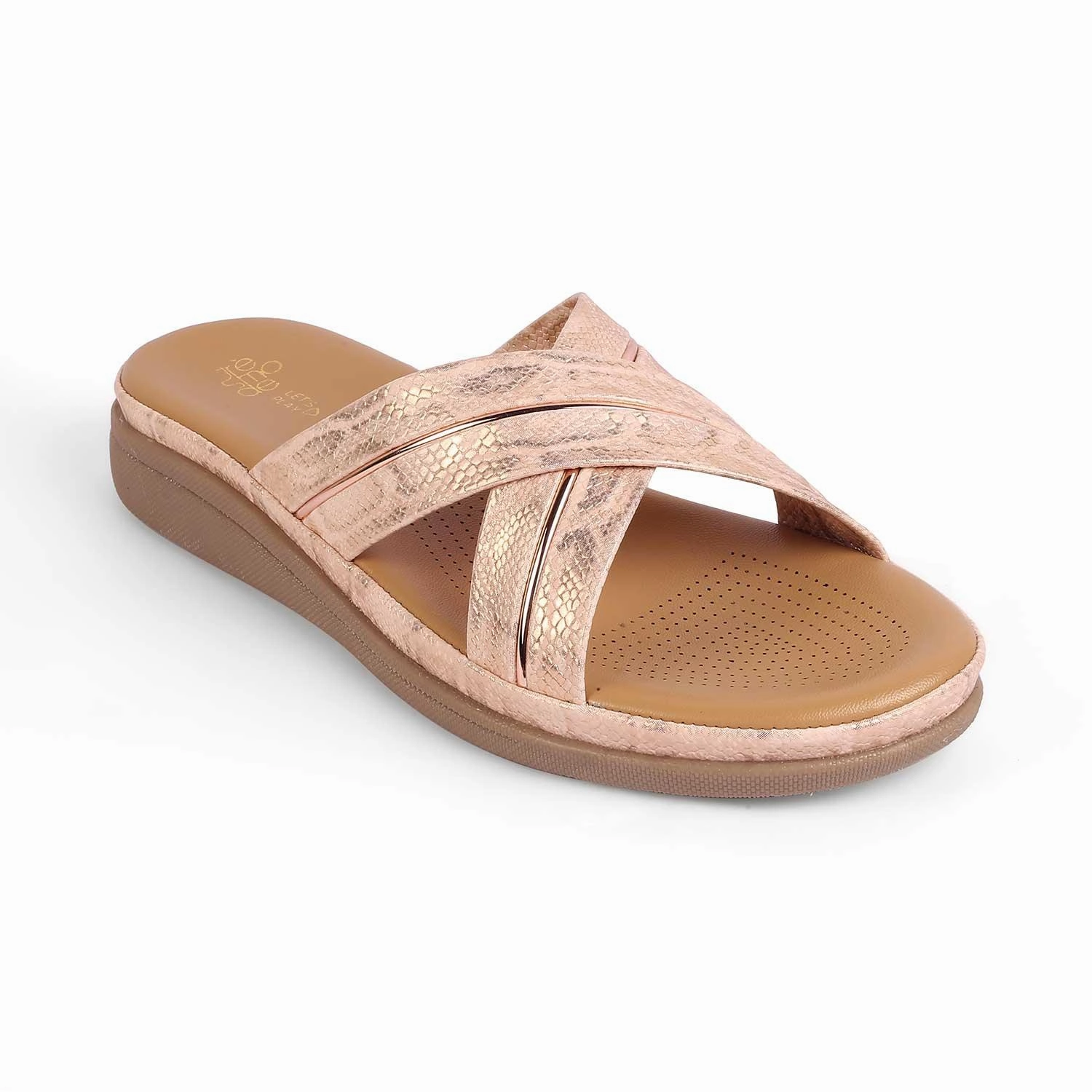 Tresmode Slide Champagne Women's Casual Flats Flat Skate Shoes