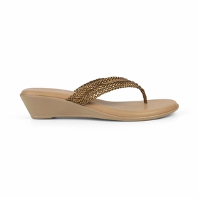 Tresmode Soeve Bronze Women's Dress Sandals Sandals Rhinestones