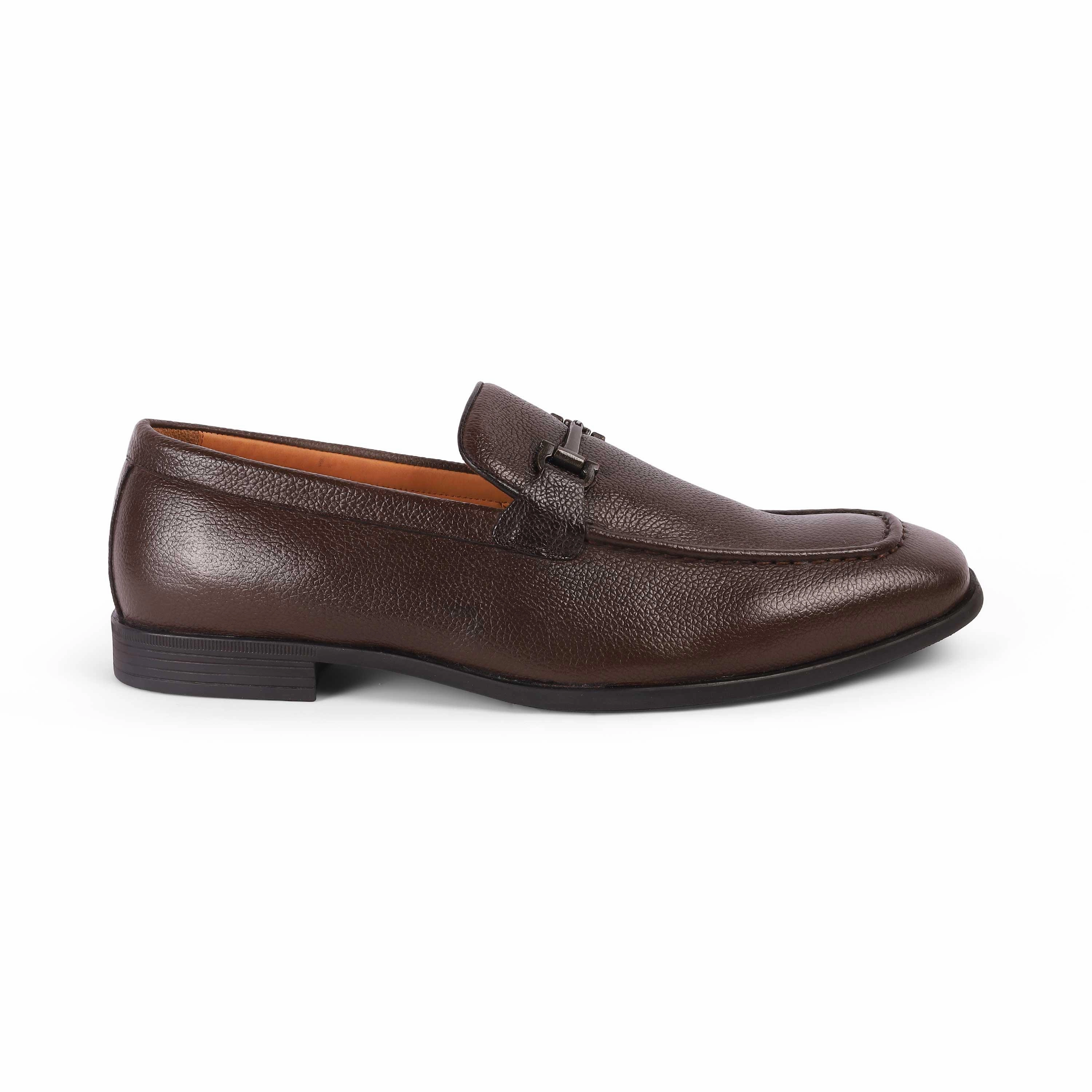 Lens Loafers Tresmode Umac Brown Men's Leather Loafers