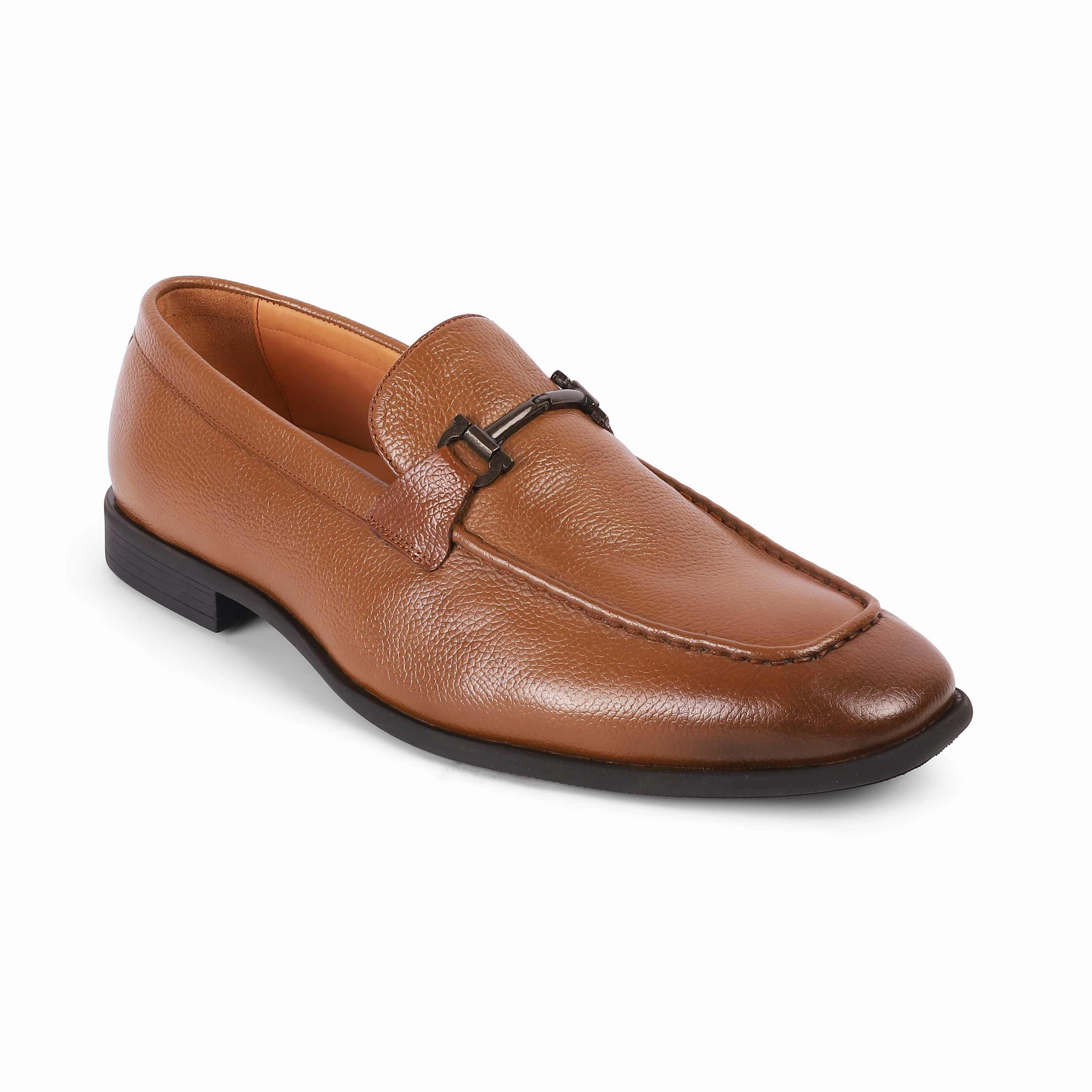 Wearing Loafers Tresmode Umac Tan Men's Leather Loafers