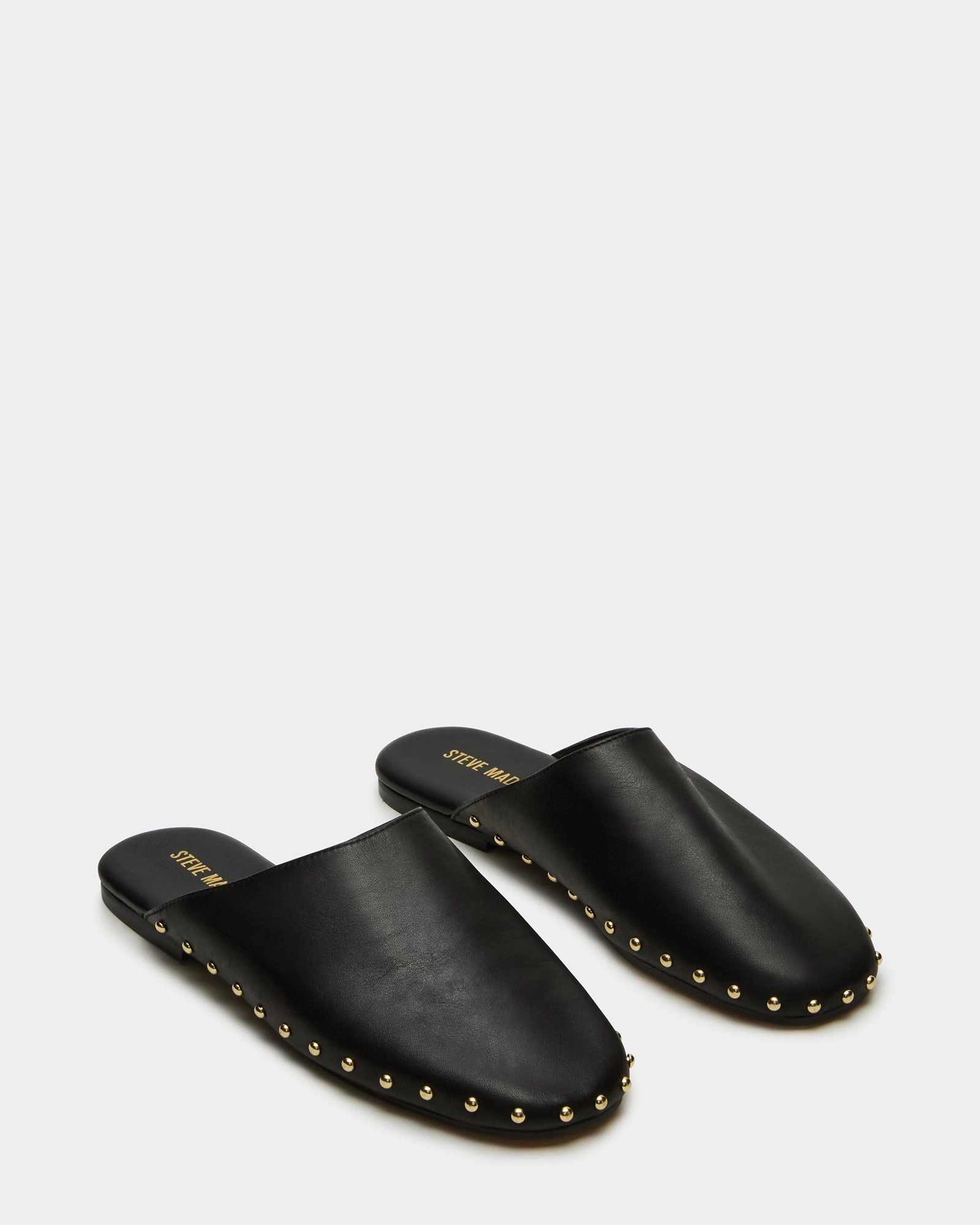 Bridal Shoes Flats PEARSON BLACK LEATHER