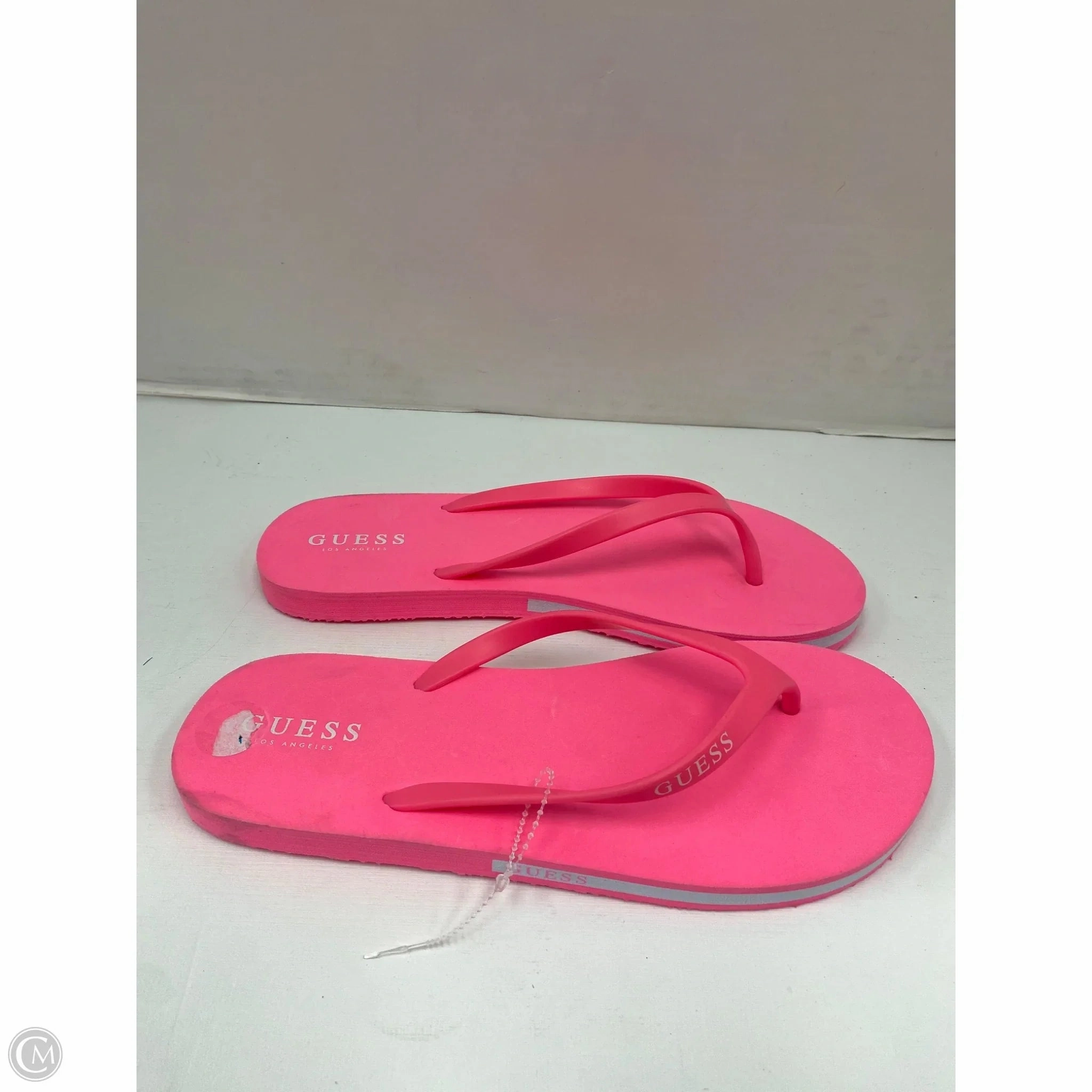 Sandals Flip Flops By Guess In Pink, Size: 10 Western Style Flip Flops