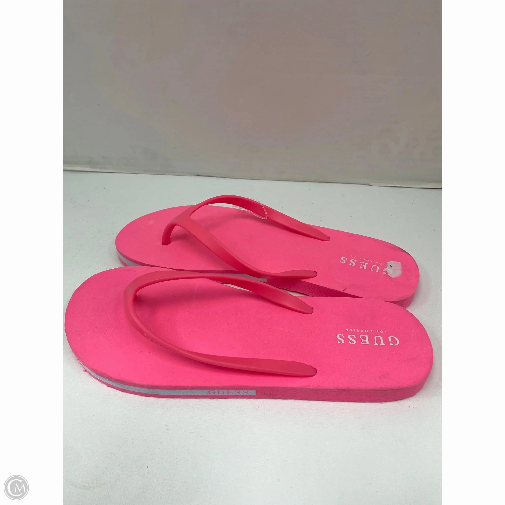 Flip Flops 2000s Sandals Flip Flops By Guess In Pink, Size: 10