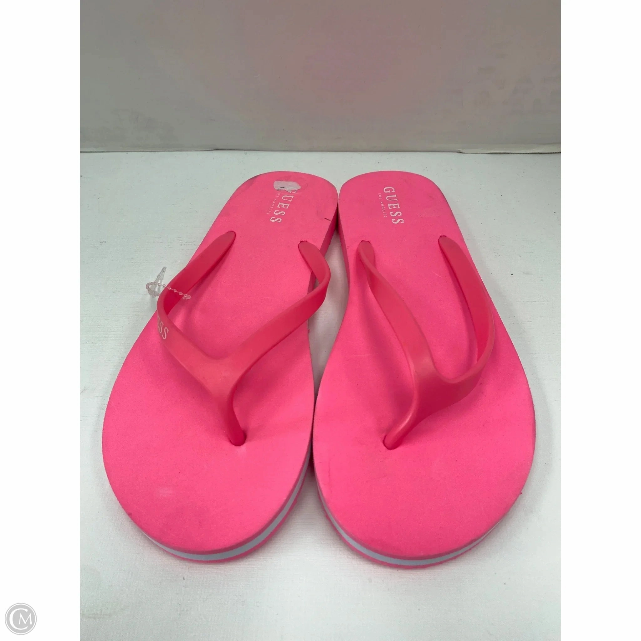 Size Of Flip Flops Sandals Flip Flops By Guess In Pink, Size: 10