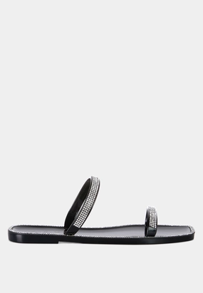 fenta diamante detail jelly flats Flat Simple Shoes