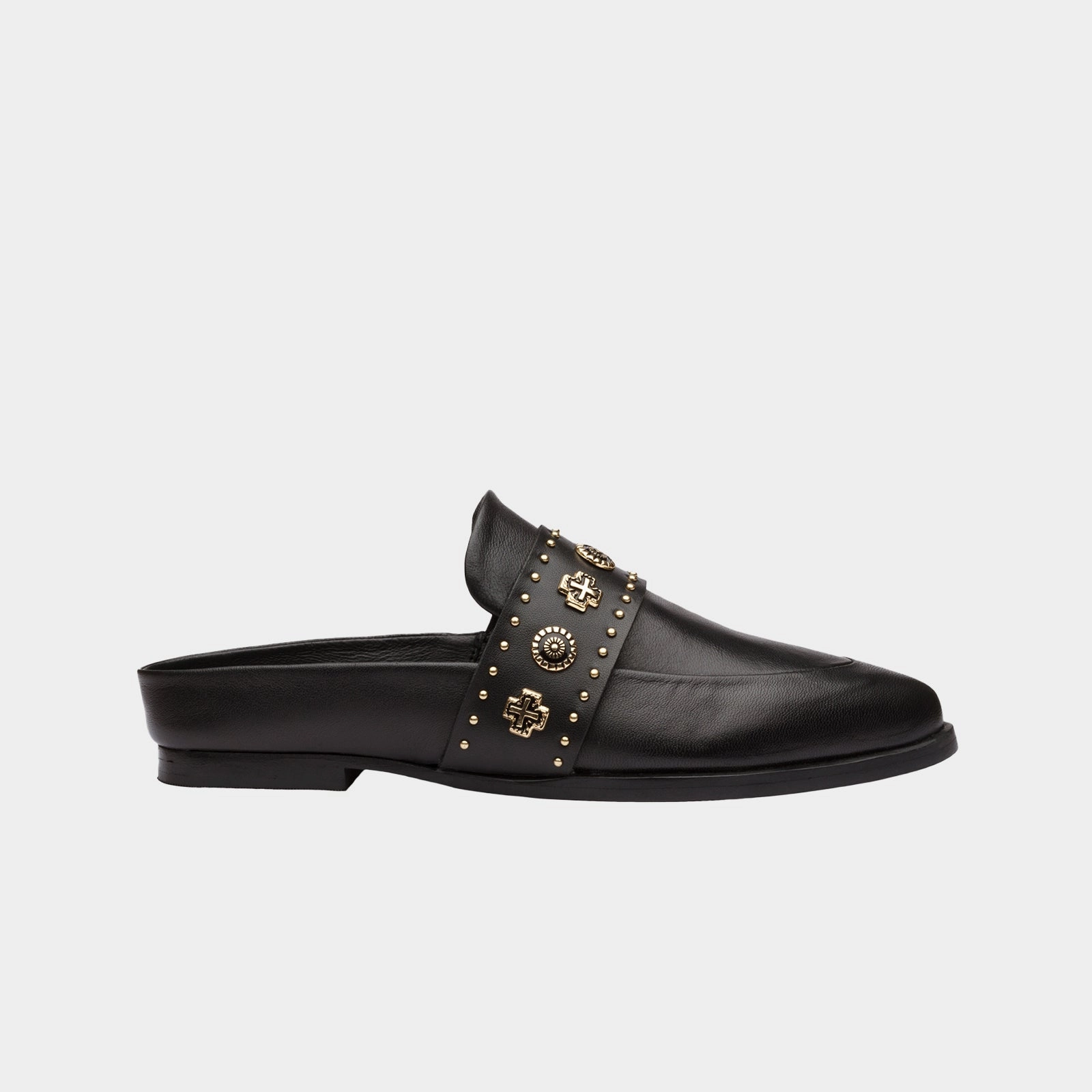 Tuesday Slide Black Western Gold Bombas Slippers Sale