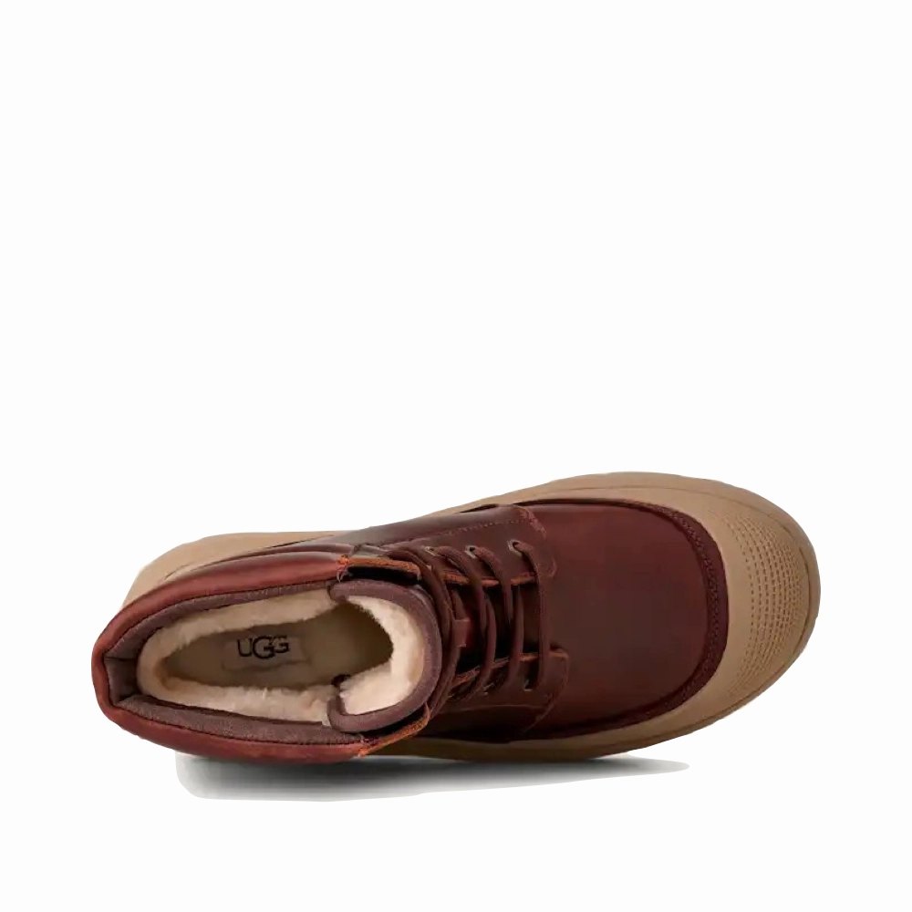 Snow Boots Anti Slip UGG Men's Neumel High Weather Hybrid Waterproof Boot in Cordovan/White Pepper