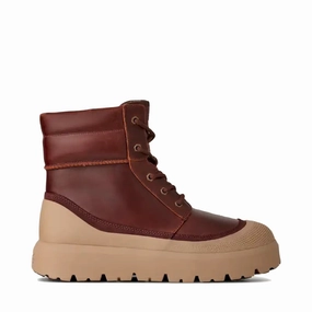 UGG Men's Neumel High Weather Hybrid Waterproof Boot in Cordovan/White Pepper Ugg Ridge Snow Boot
