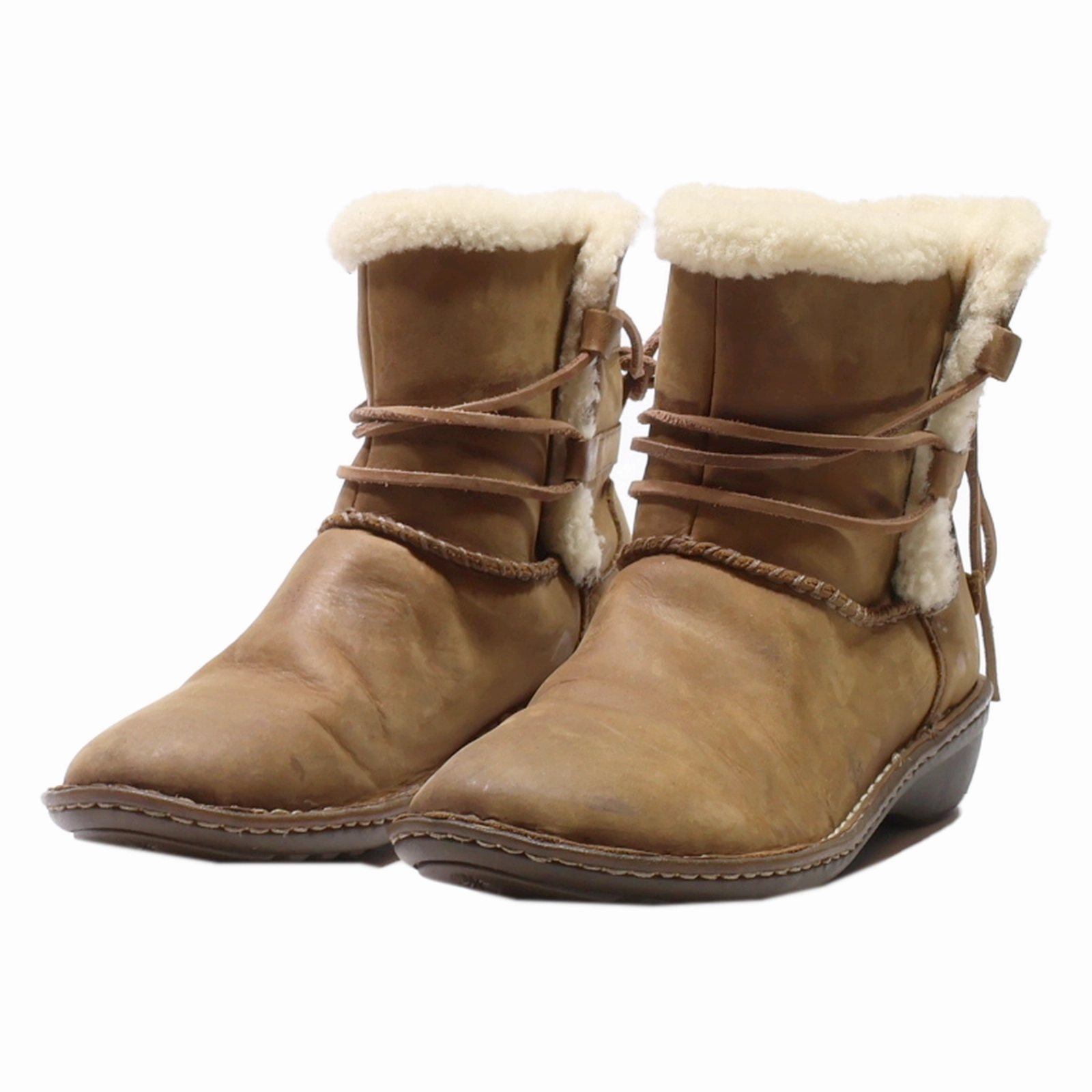 Winter Work Snow Boots UGG Snow Boots Brown Suede Womens UK 7.5
