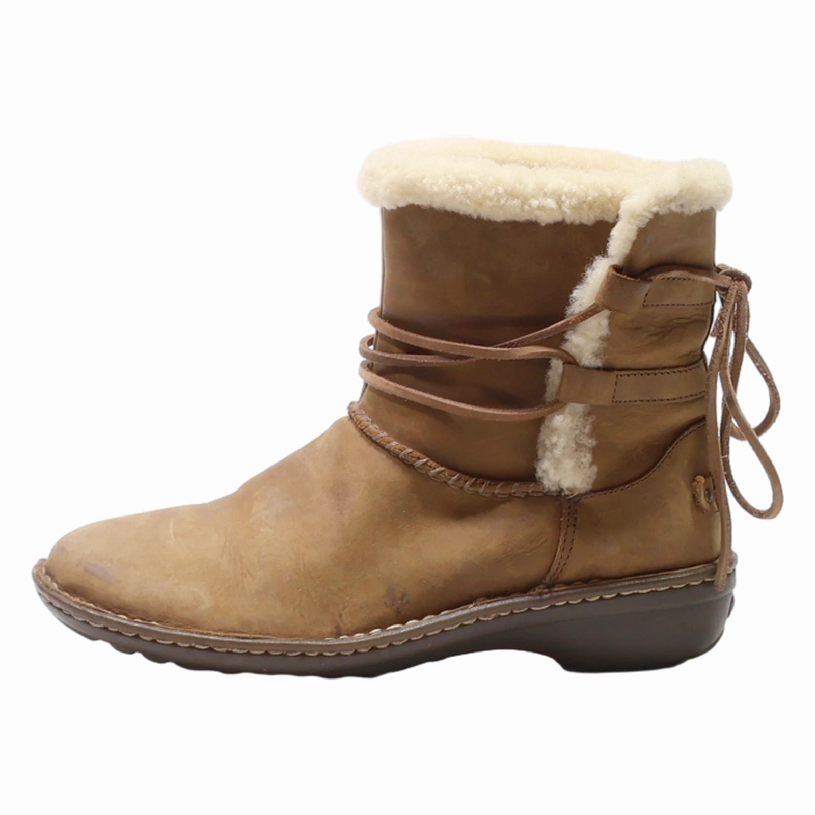 Wide Width Winter Snow Boots UGG Snow Boots Brown Suede Womens UK 7.5
