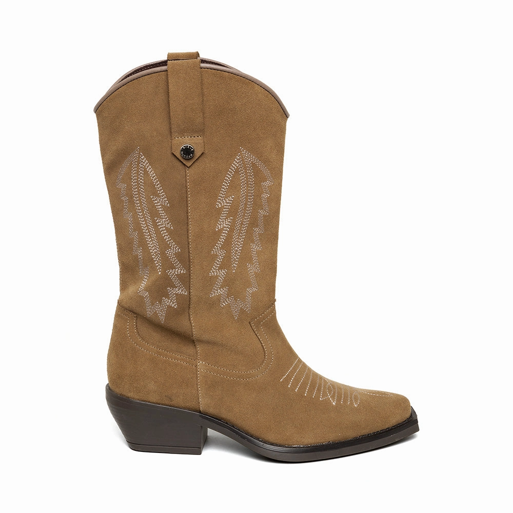Wallace Boot TAUPE SUEDE Hook Boots