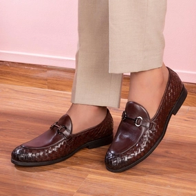 Elegant Loafers The Comme Brown Men's Leather Loafers Tresmode