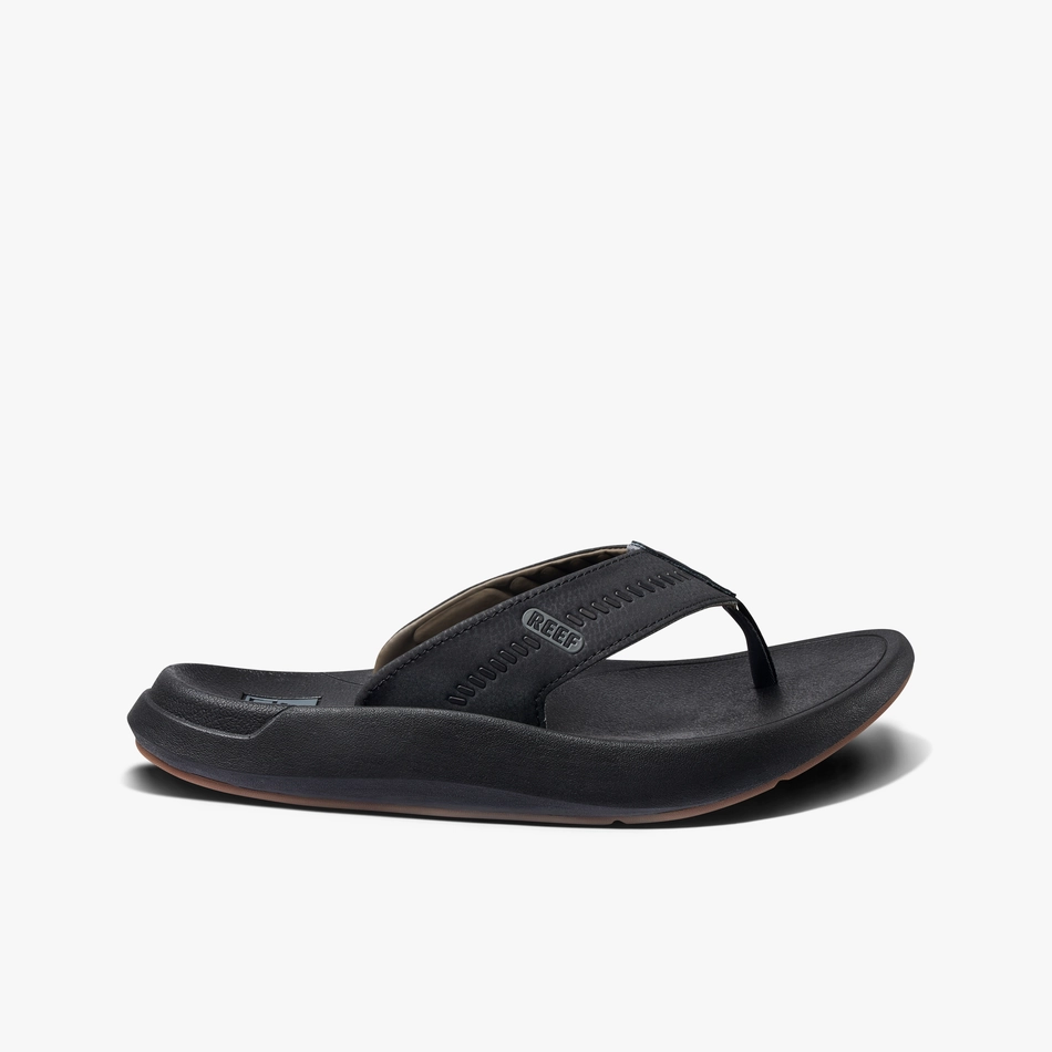 REEF Swellsole Cruiser Sandal-Black/Grey Resort Antigua