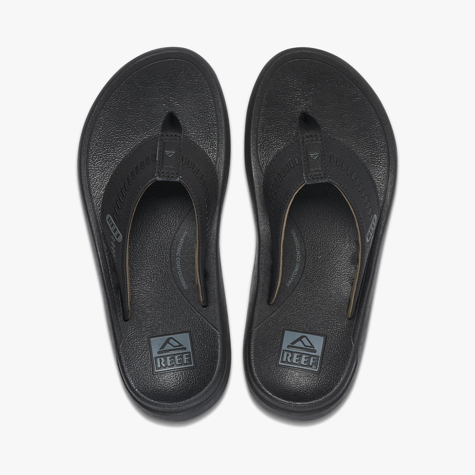 REEF Swellsole Cruiser Sandal-Black/Grey Rubberised Sandals