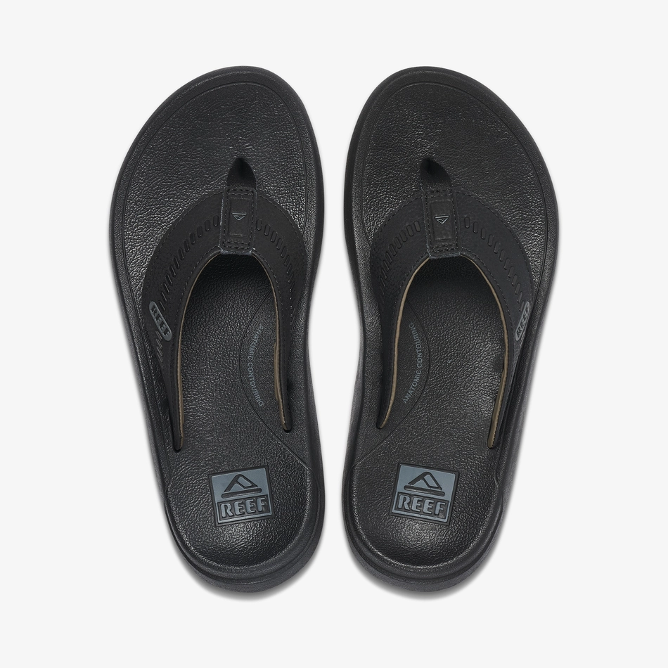 REEF Swellsole Cruiser Sandal-Black/Grey High Arched Sandals