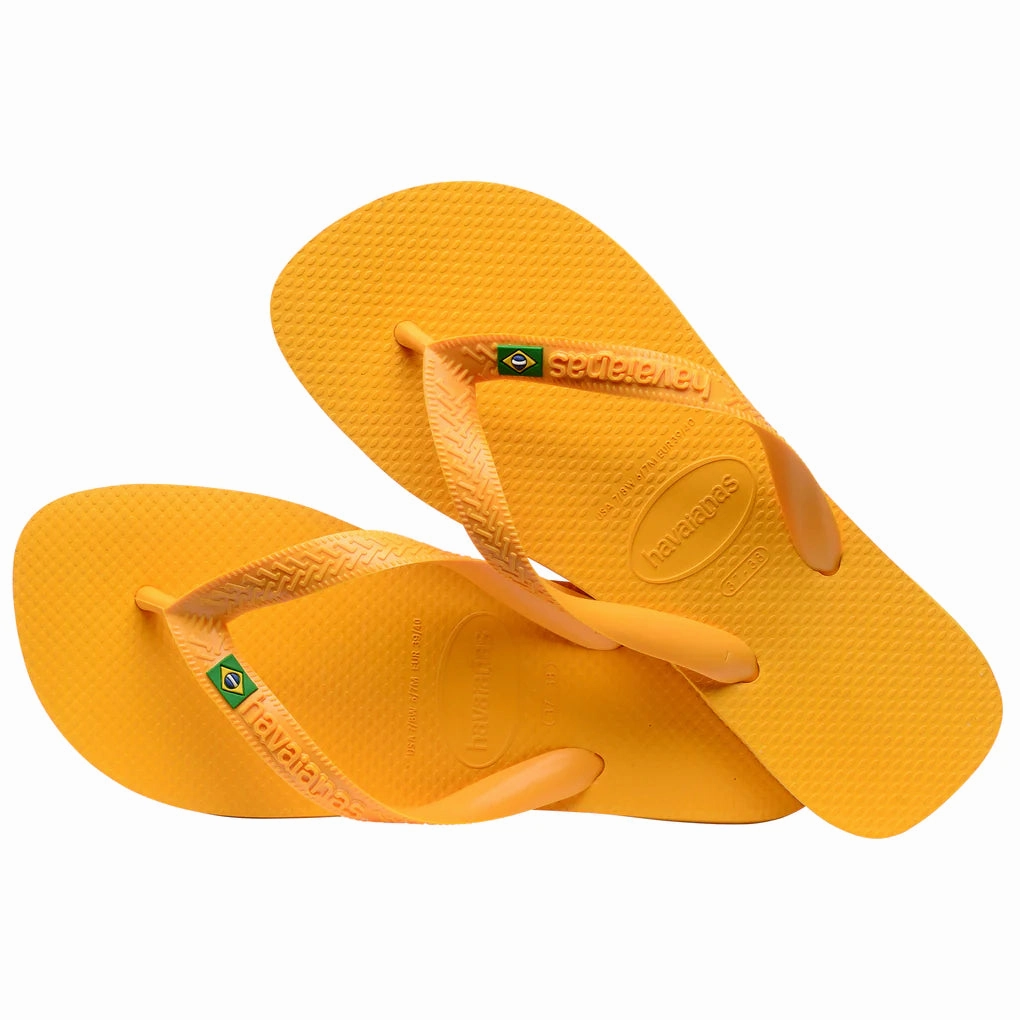 Flip Flops With Toe Spacers HAVAIANAS BRASIL - POP YELLOW