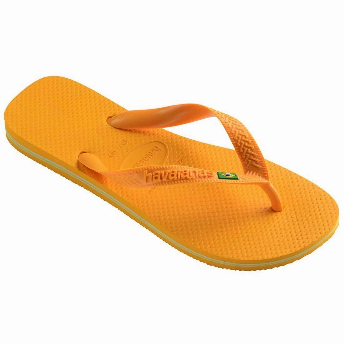 HAVAIANAS BRASIL - POP YELLOW Sparkle Flip Flops