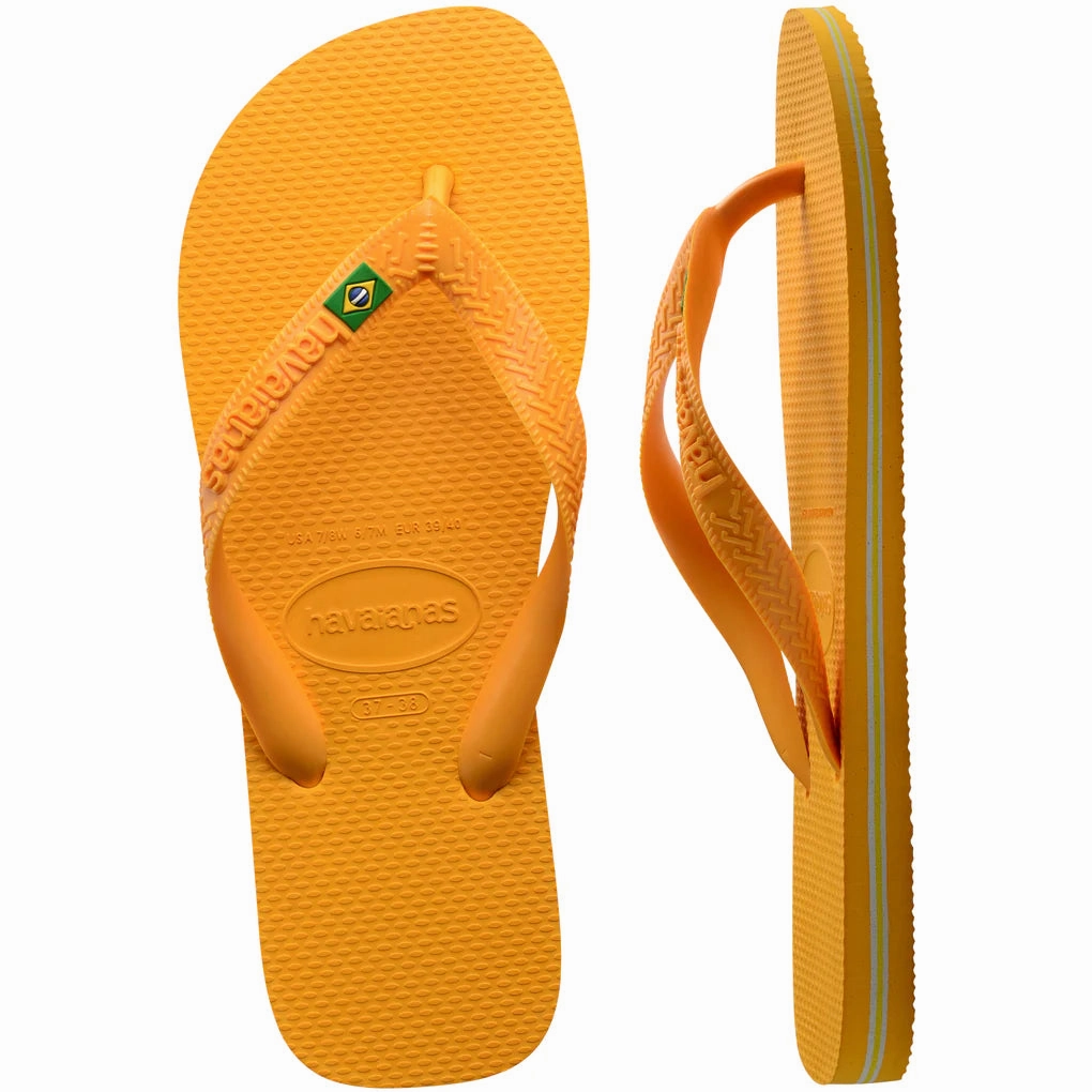 HAVAIANAS BRASIL - POP YELLOW Flip Flops No Toe Strap