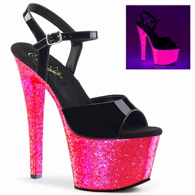 Sexy High Heel Boots 7" Heel Neon Platform (SKY-309UV) (SKY-309UVLG)