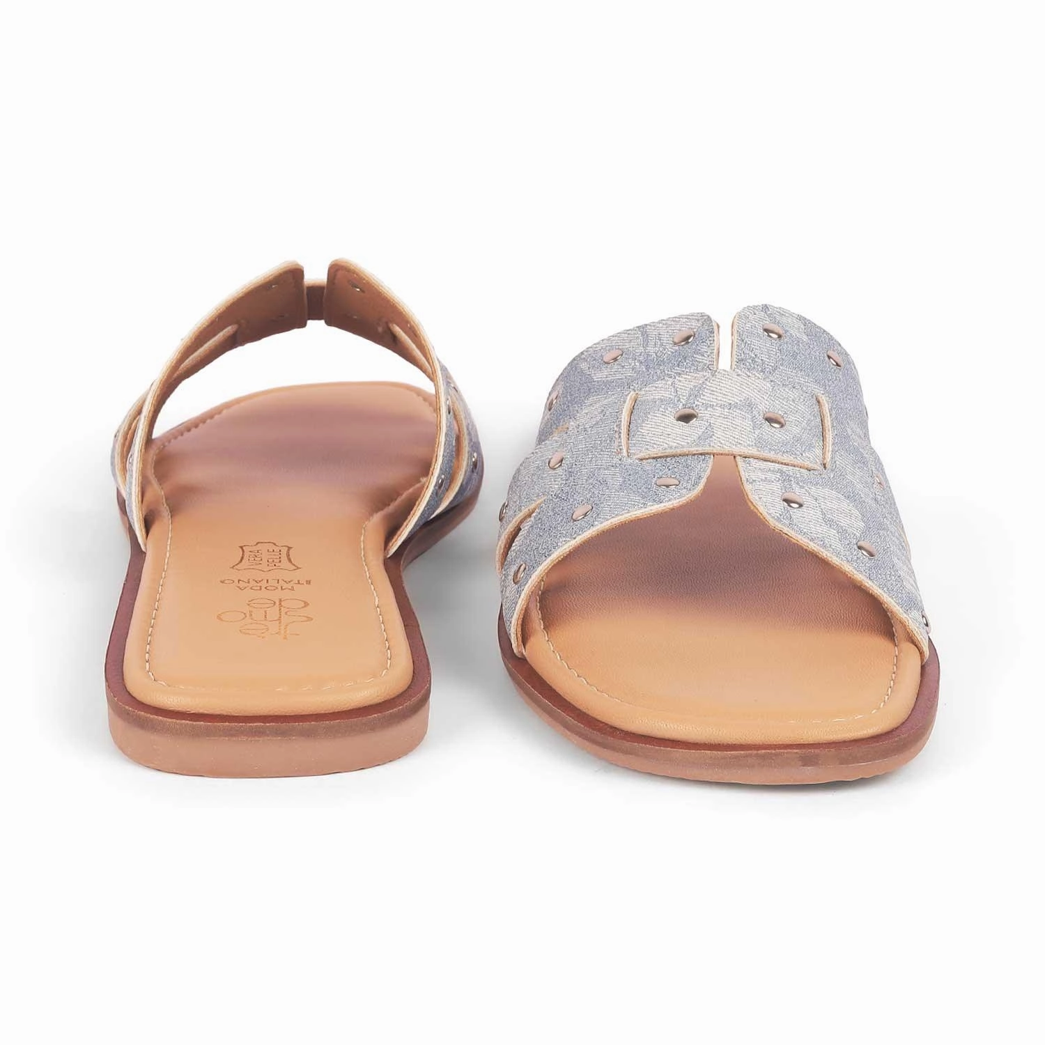 Covered Flat Shoes Tresmode Adren Blue Women's Casual Flats