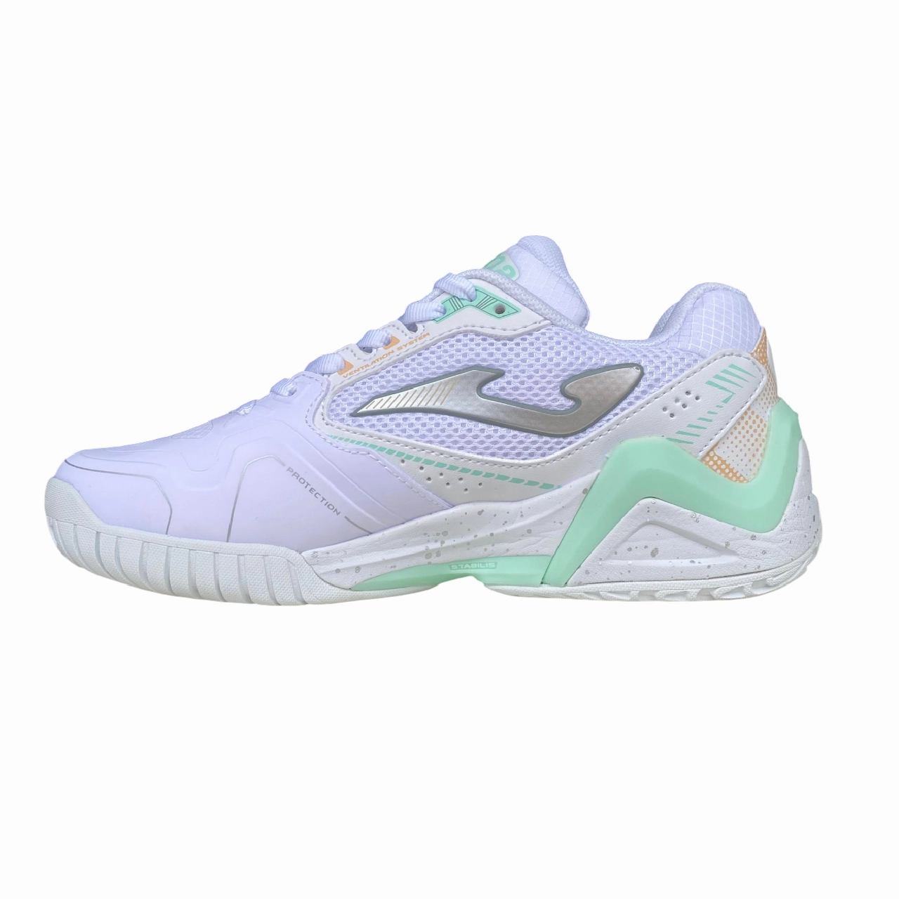 Joma scarpa da tennis da donna Set Lady 2502 bianco Lebron James Tennis Shoe
