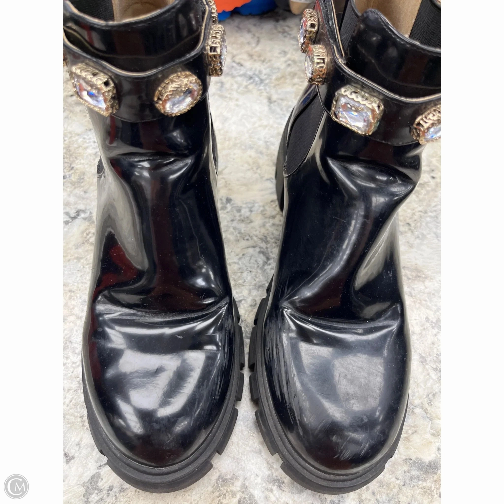 Combat Work Boots Boots Combat By Steve Madden In Black, Size: 8.5