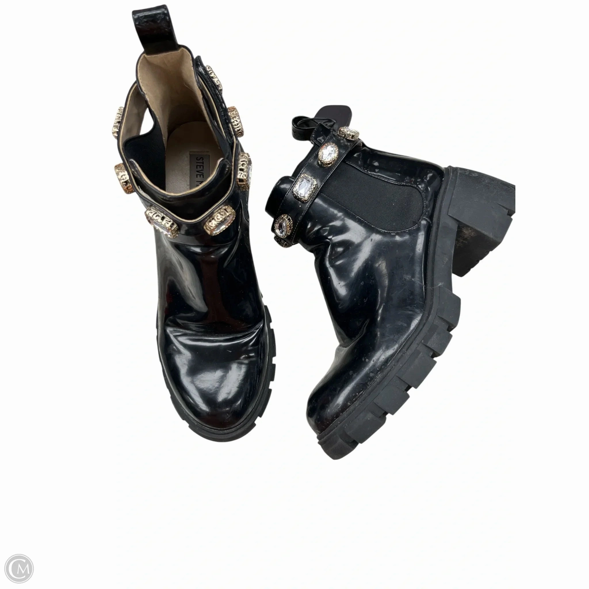 Combat Boots Dressy Boots Combat By Steve Madden In Black, Size: 8.5