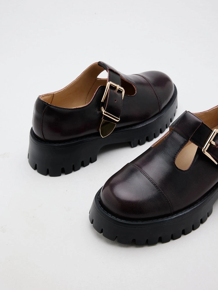 Blanquer T-Bar Mary Jane Loafers Loafers And Socks