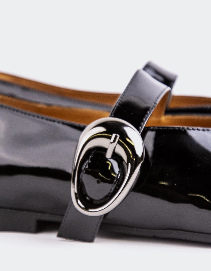 Nikole Black Patent Beacon Stretch N Form Mary Jane Shoes