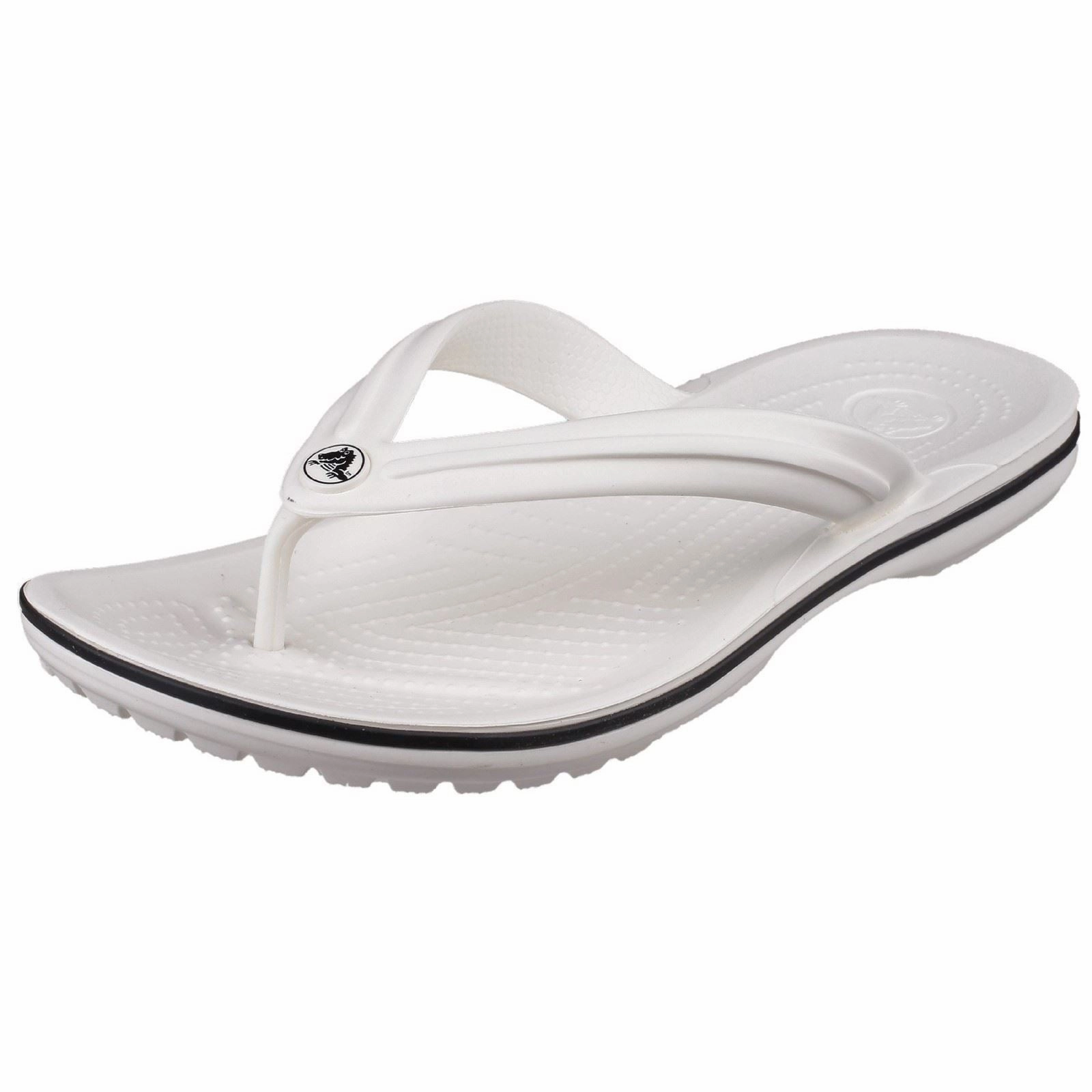 Happy Feet Flip Flops Unisex Crocs 11033 Crocband Flip Flops