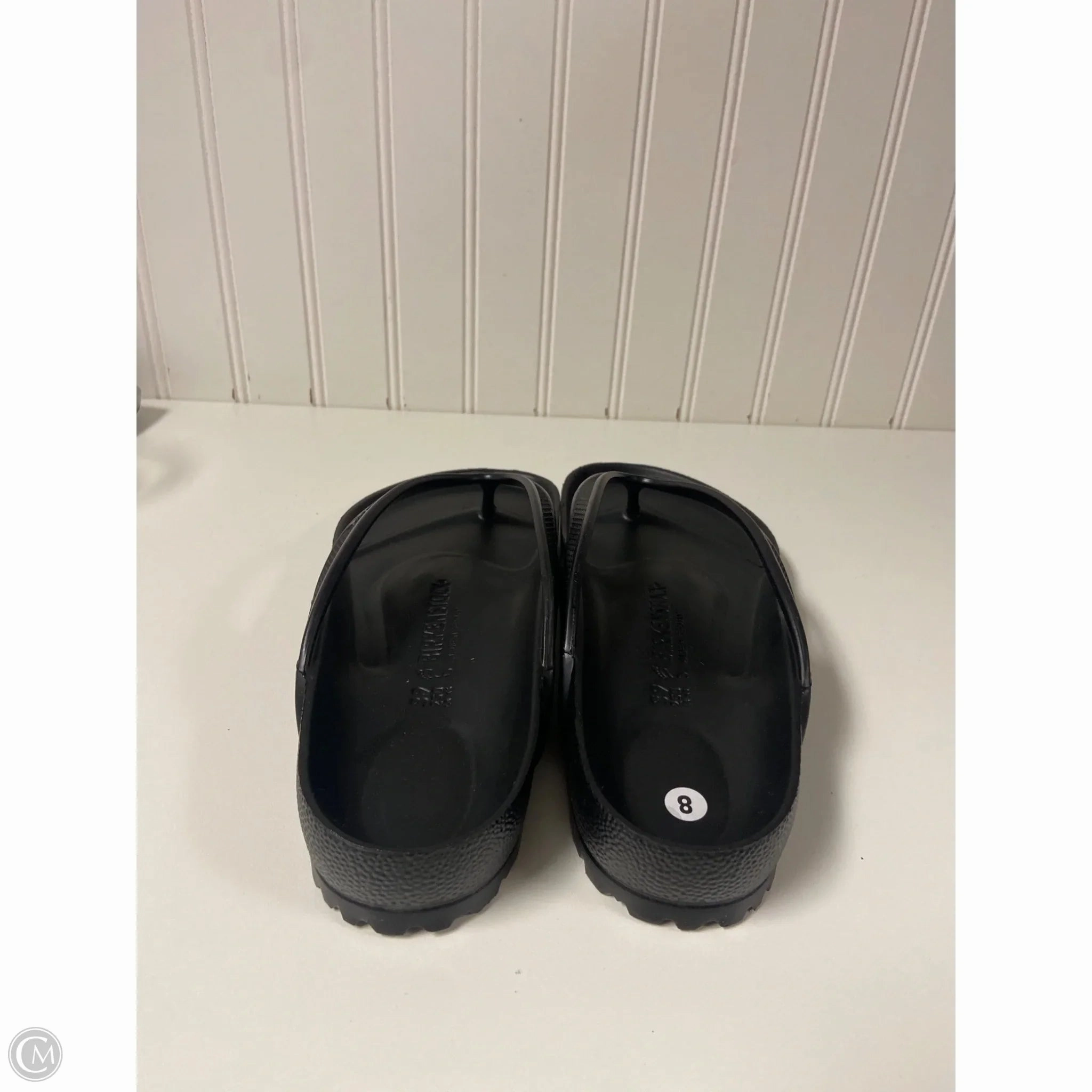 Thong Strap Flip Flops Sandals Flip Flops By Birkenstock In Black, Size: 8