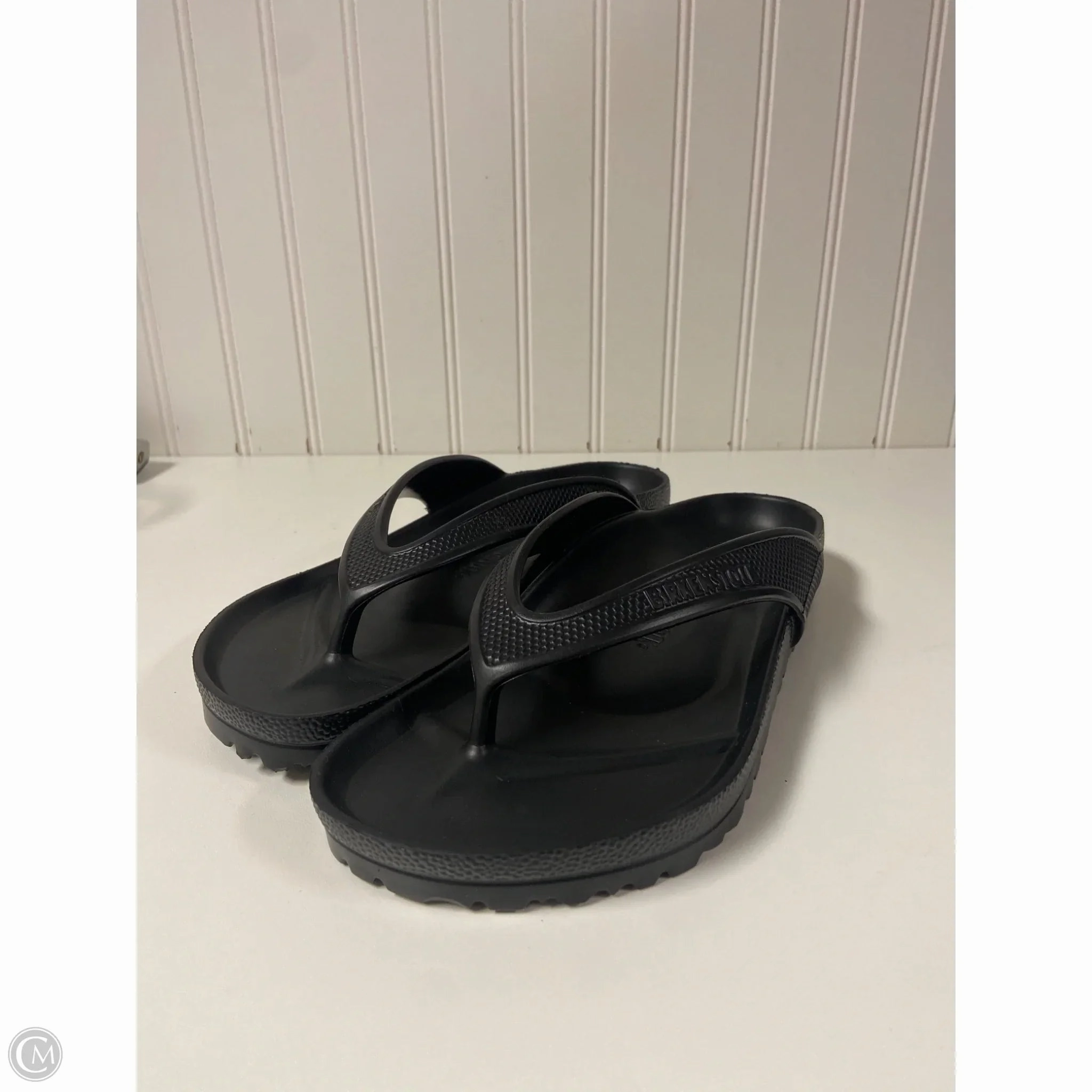 Sandals Flip Flops By Birkenstock In Black, Size: 8 Flip Flops Fetish