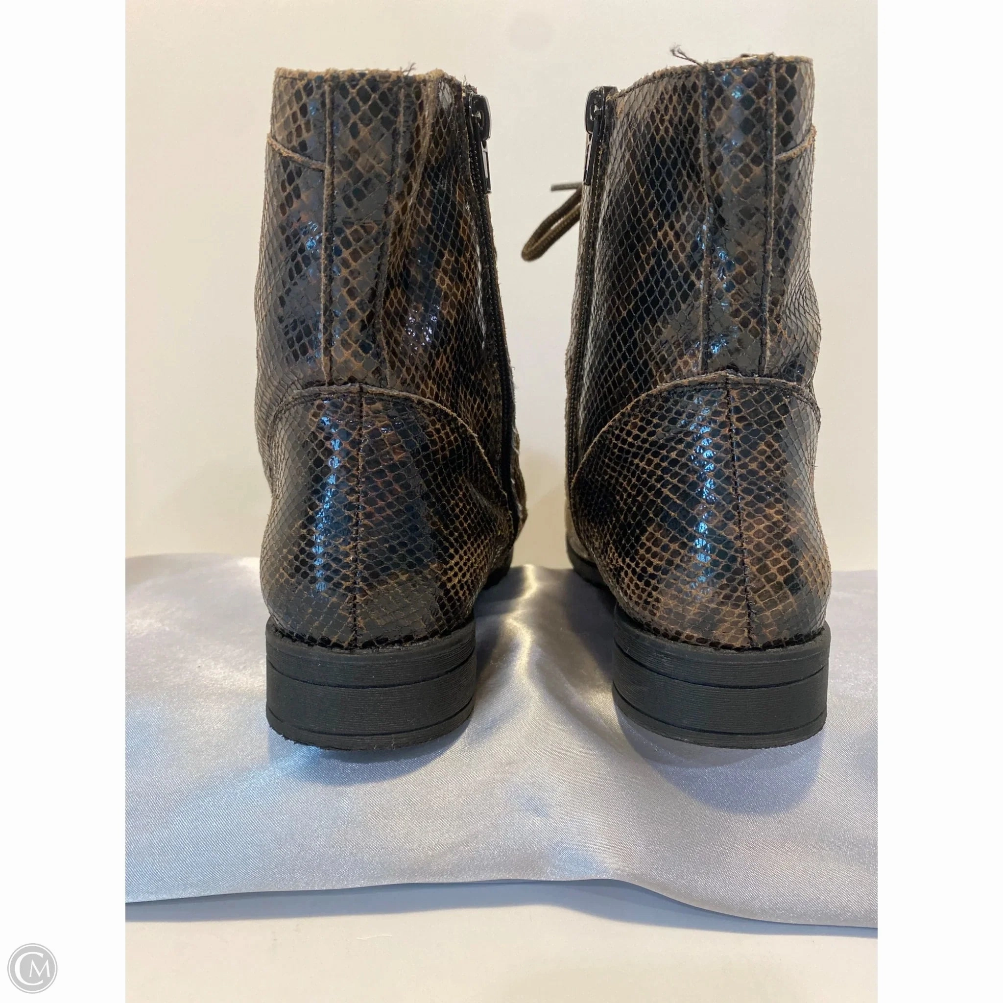 Boots Combat By White Mountain In Snakeskin Print, Size: 9.5 Standard Issue Army Combat Boots