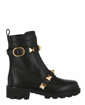 Roman Stud Ankle Combat Boots Chic Outfits With Combat Boots