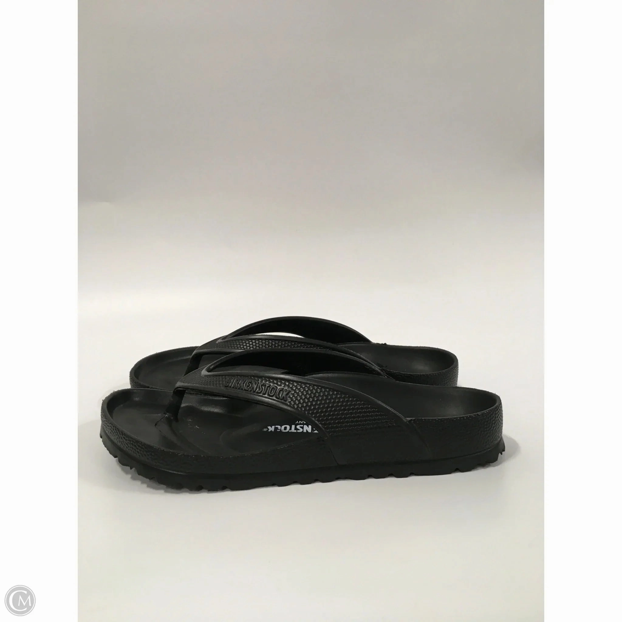 Rainbow Flip Flops Logo Sandals Flip Flops By Birkenstock In Black, Size: 6.5
