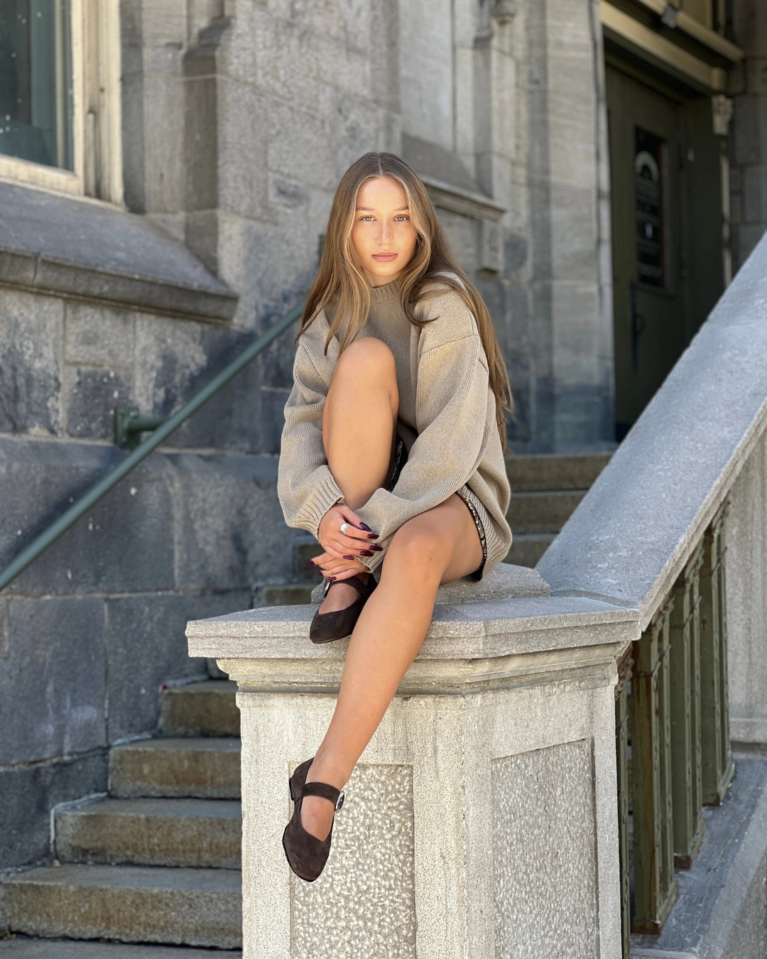 Clark Mary Janes Shoes Vady Brown Suede