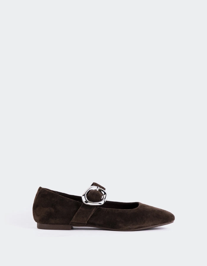 Vady Brown Suede Sarah Jessica Parker Mary Jane Shoes