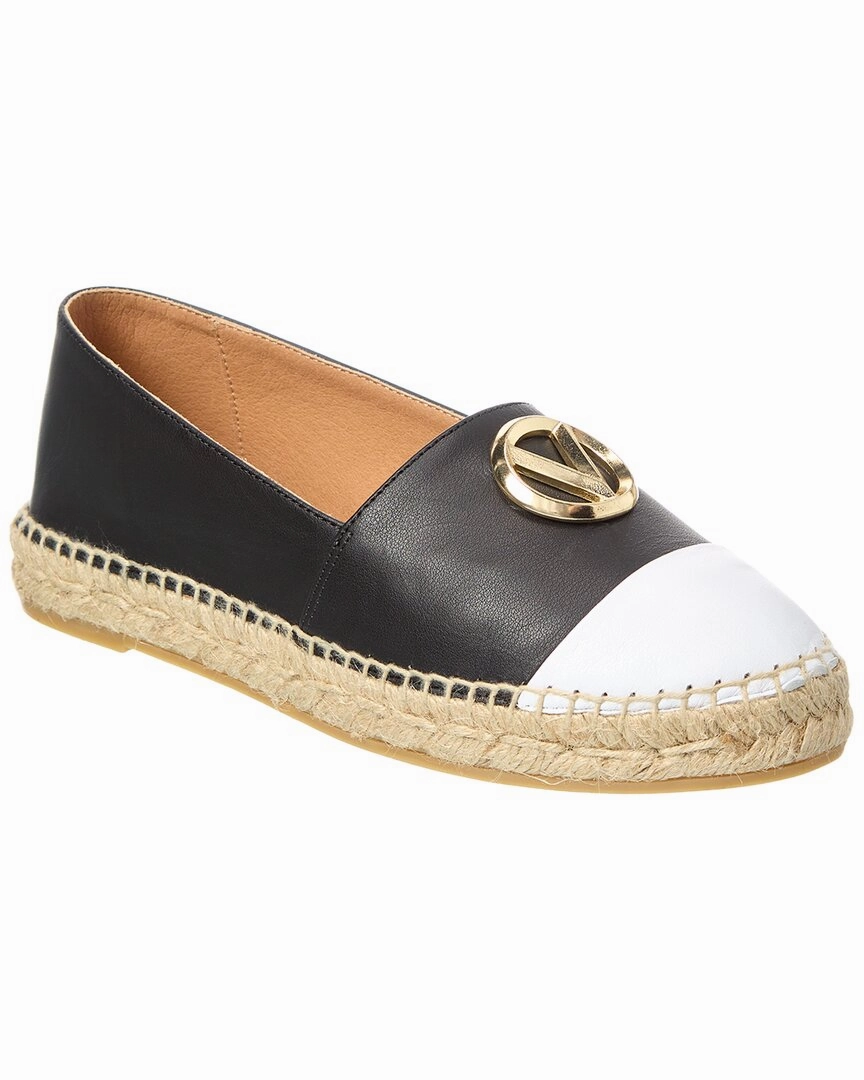 Valentino by Mario Valentino Pineta Leather Espadrille Espadrille Flatform Lace Up