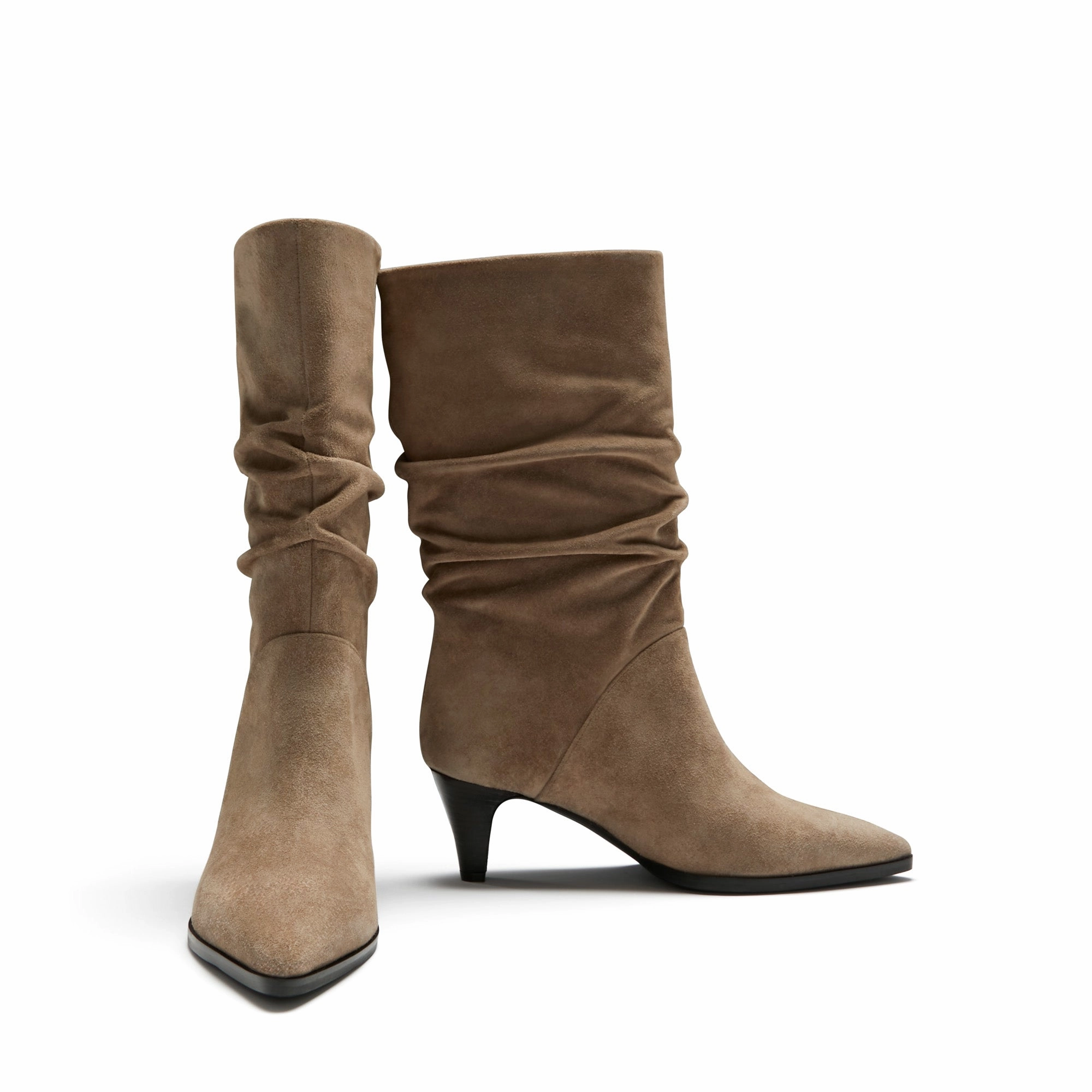 Saul Boots Vendme Margot taupe suede boots