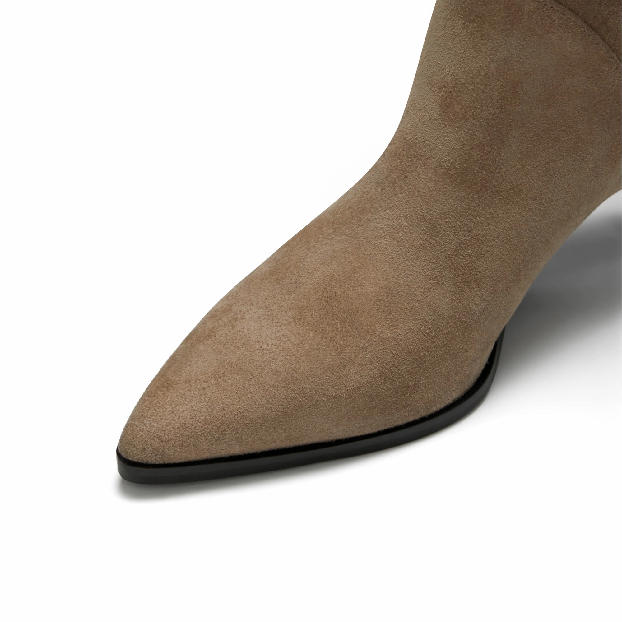 Silver Glitter Boots Vendme Margot taupe suede boots