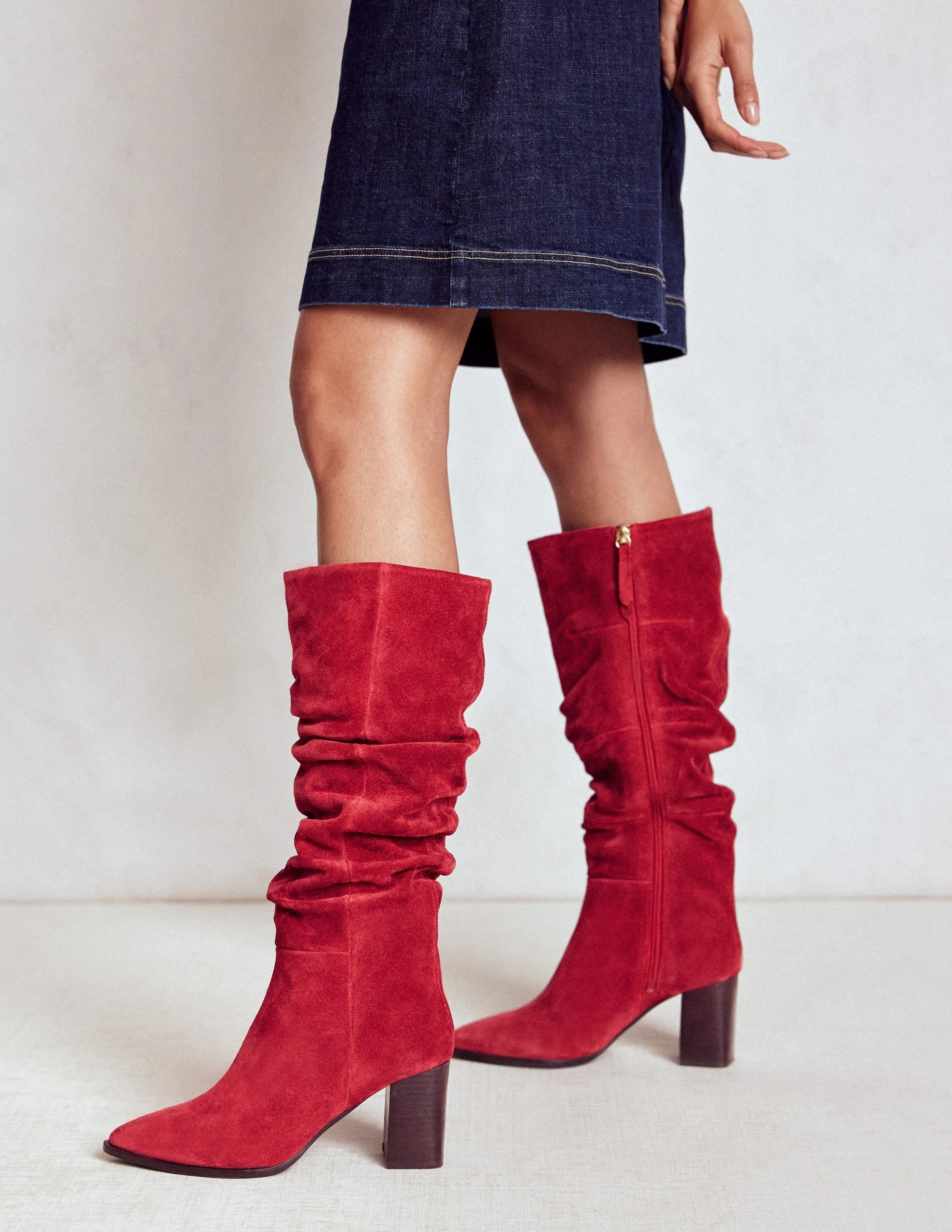 Vera Block Heel Point Boots-Red Zamberlan Hunting Boots