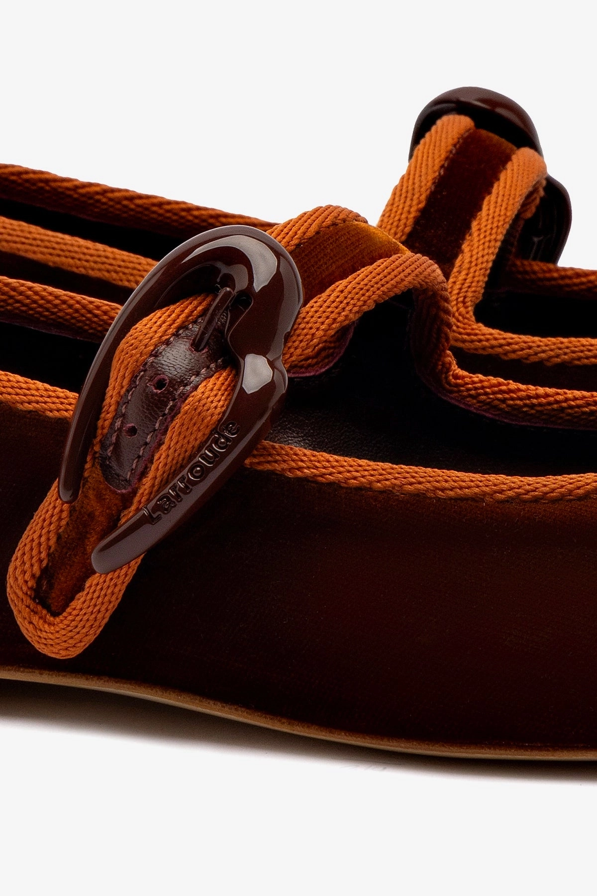 Mary Jane Shoes Korean Verona Ballet Flat In Cuoio Velvet