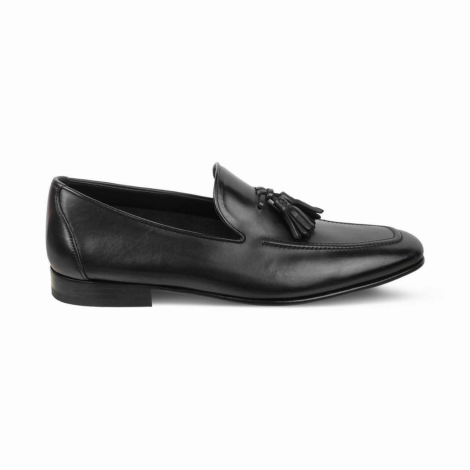 Hushpuppy Loafers The Maffeo Black Men's Handcrafted Leather Loafers Tresmode
