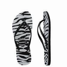Best Athletic Flip Flops HAVAIANAS SLIM ANIMALS GLITTER - BLACK