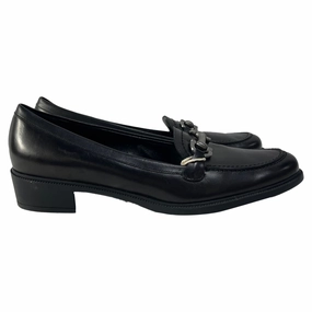 Salvatore Ferragamo Horsebit Slip-On Loafers in Black Leather New Loafers