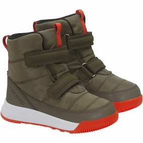 Barefoot Deck Boots VIKING Olive/Red Aery Reflex Warm GTX 2V