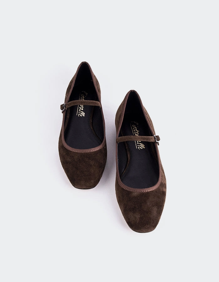 Casilina Brown Suede 8065 Mary Jane Shoes