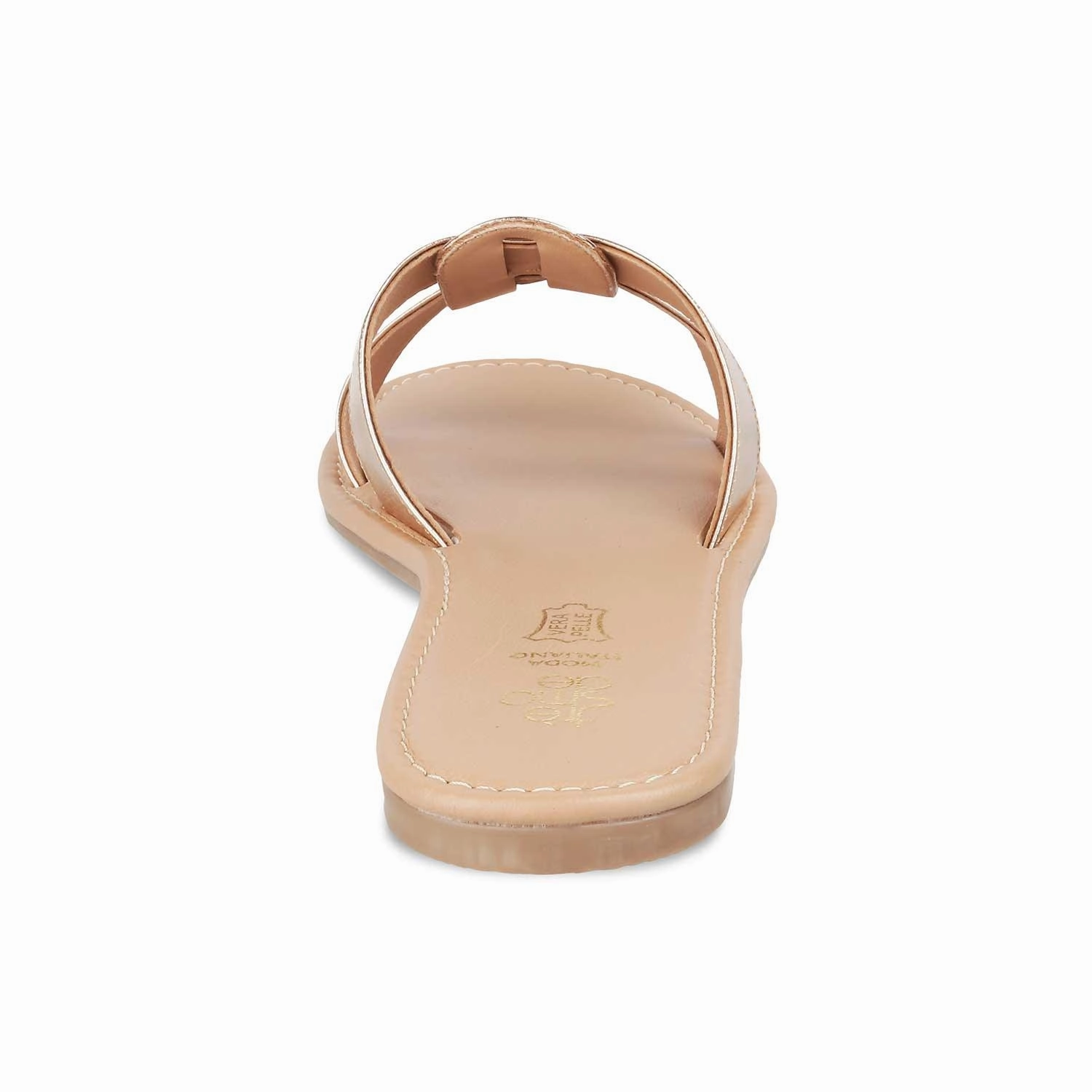 The Stripi Champagne Women's Dress Flats Tresmode Best Road Shoes For Flat Feet